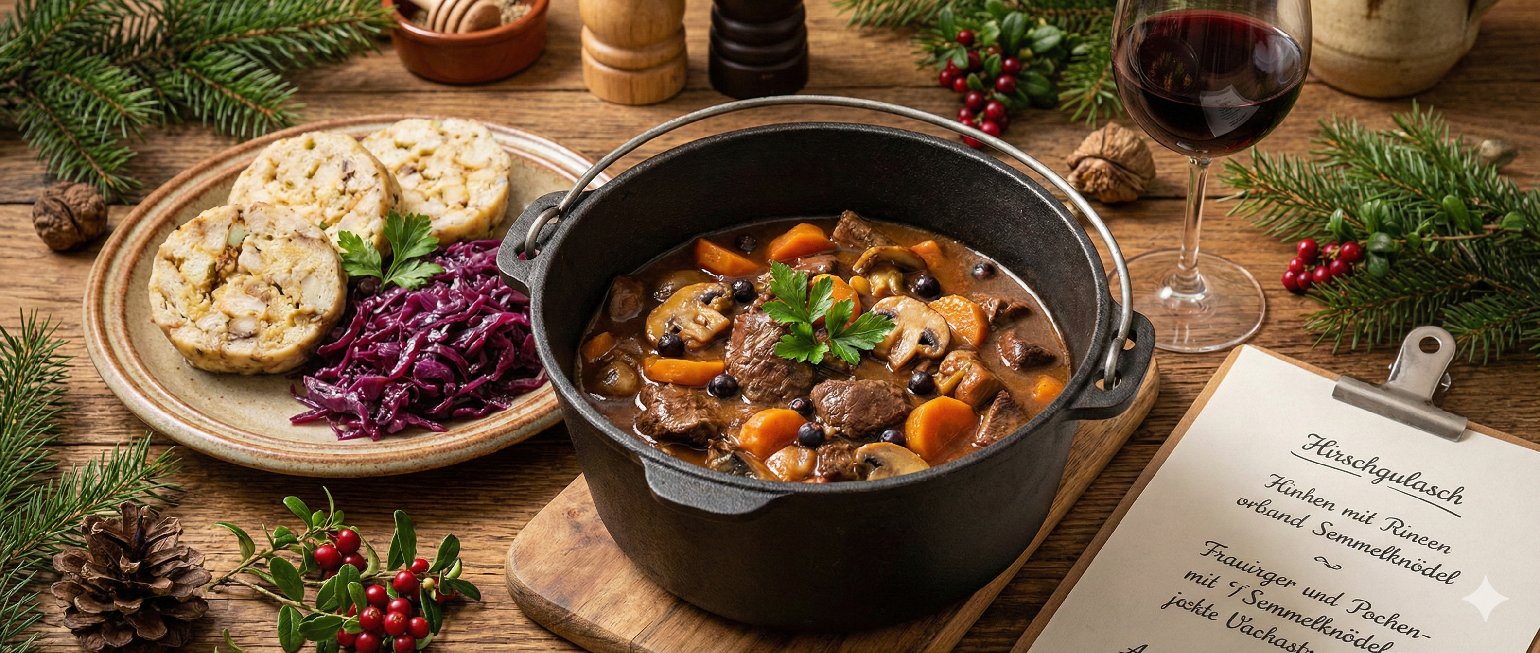 Hirschgulasch